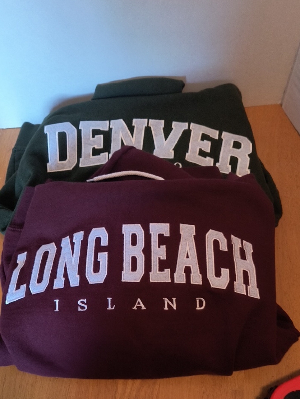 Bundle Long Beach Pullover Sweatshirt - Men Denver Colorado  Small  B4 Preowned